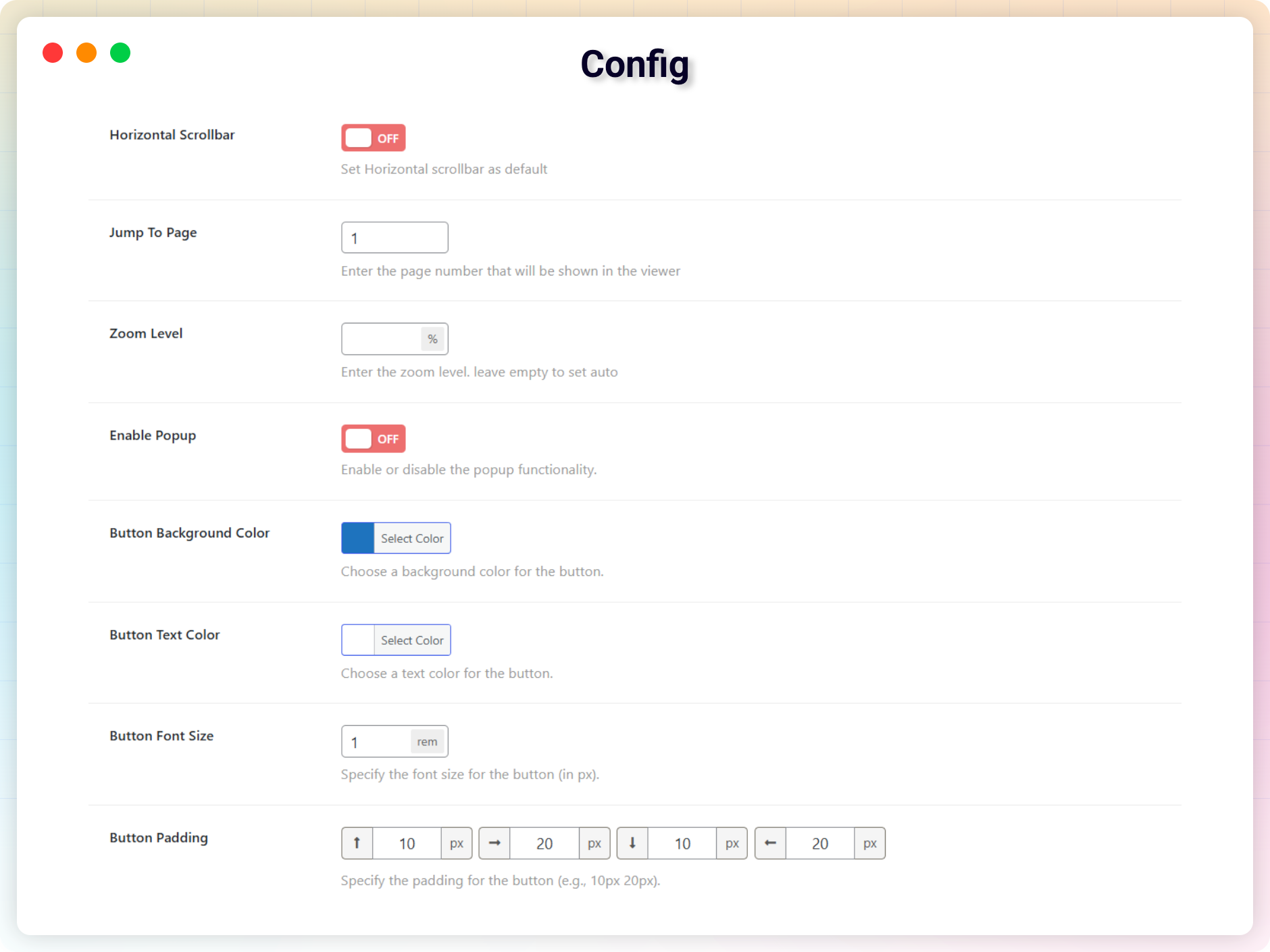 Output / Frontend preview