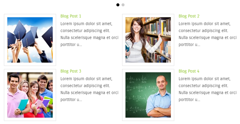 Example: 2 images per row, image alinged left, no read more
