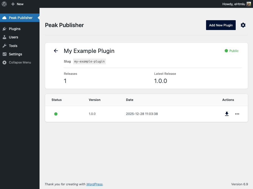 Settings dialog (Security): Here you can restrict access to your plugins to specific IP addresses.
