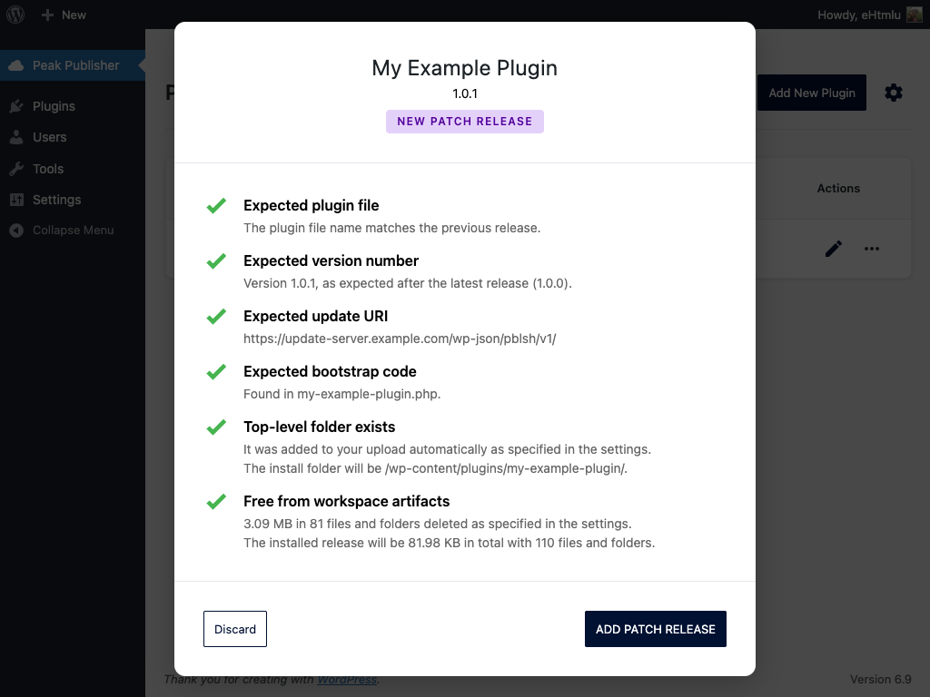 The second step instructs you to add the small bootstrap code to your plugin, which checks for updates.