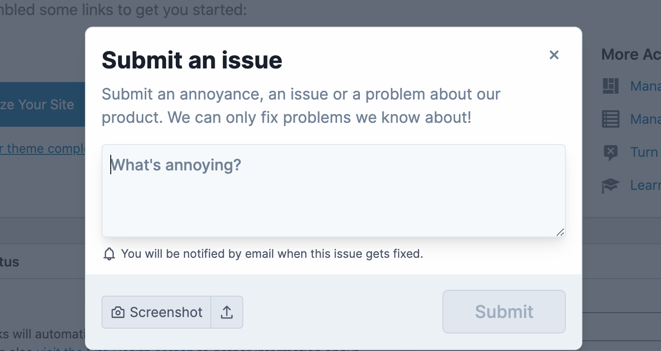 This is the opened modal