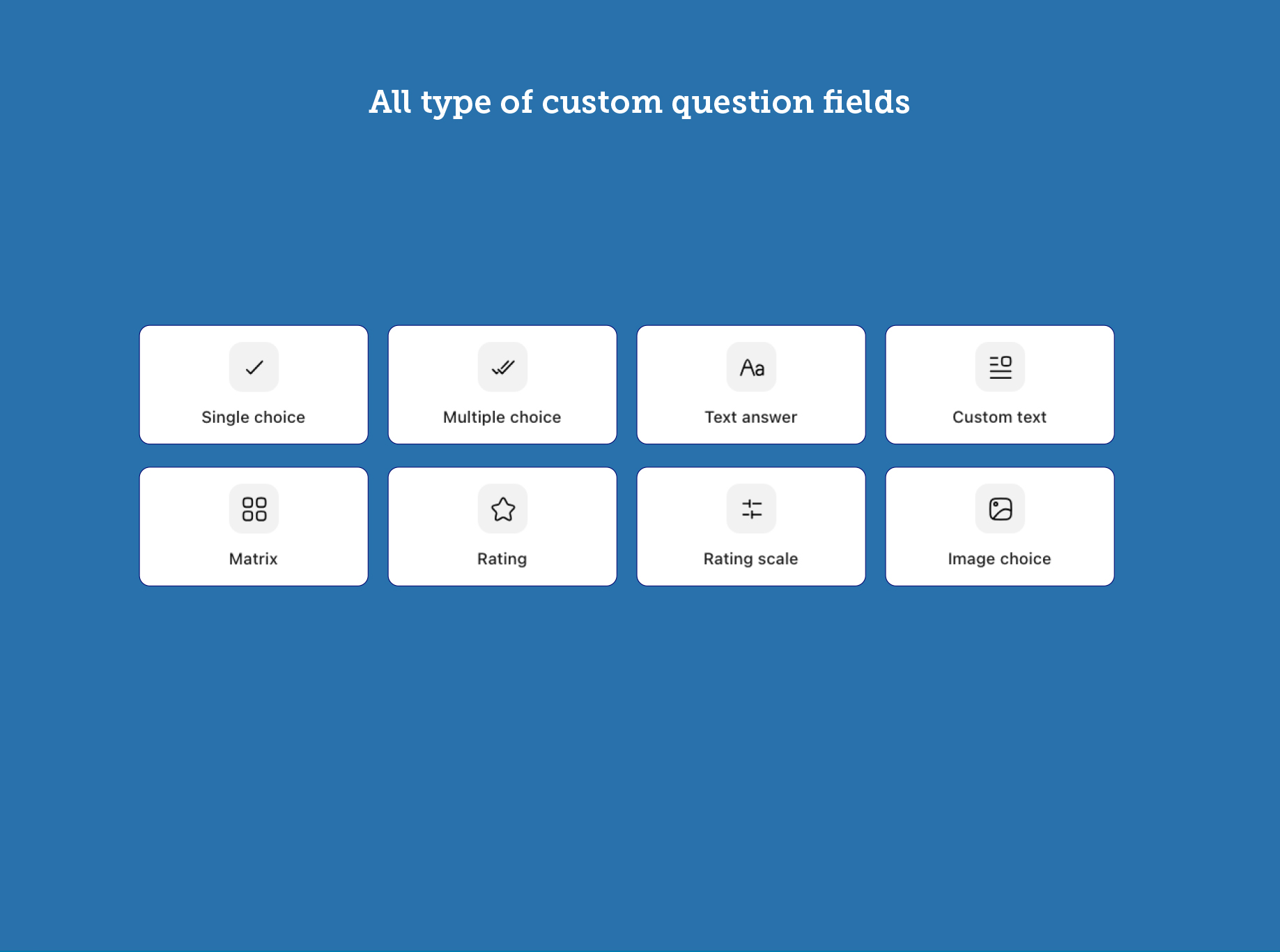 Simple drag & drop editor for your surveys