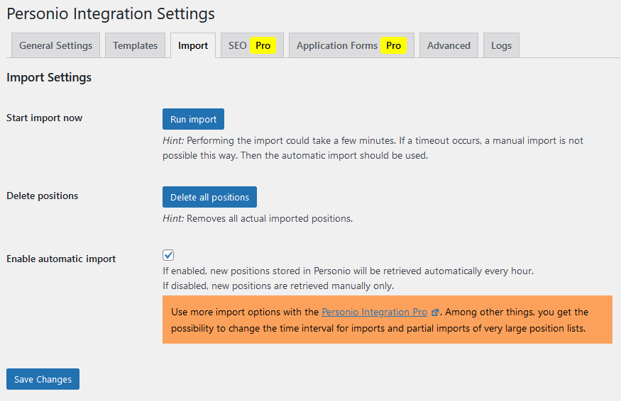 Import-Settings