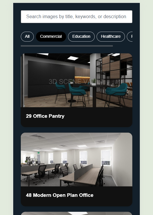 Petruth Smart Gallery on mobile view. Fully responsive