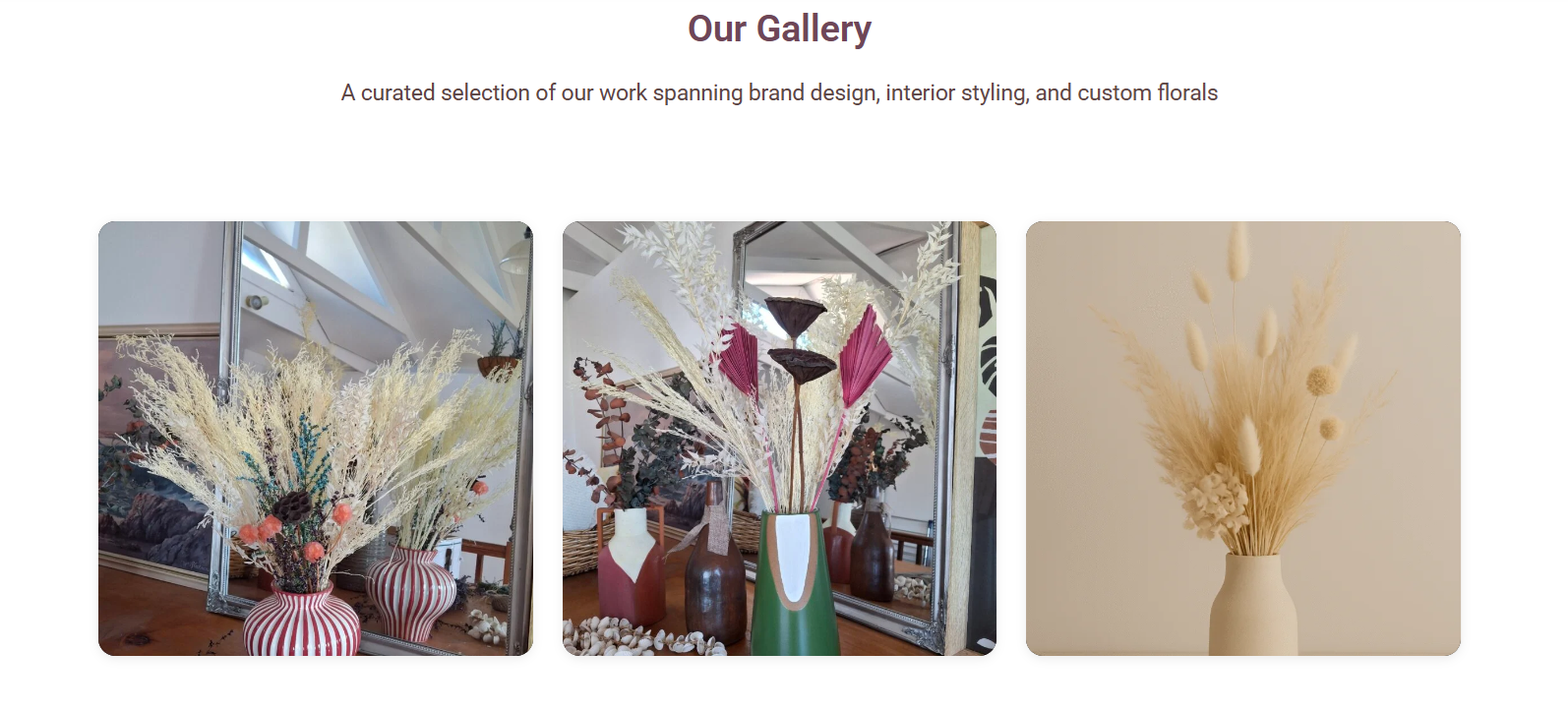 Gallery without filters an search bar shown. This is possible using shortcode.