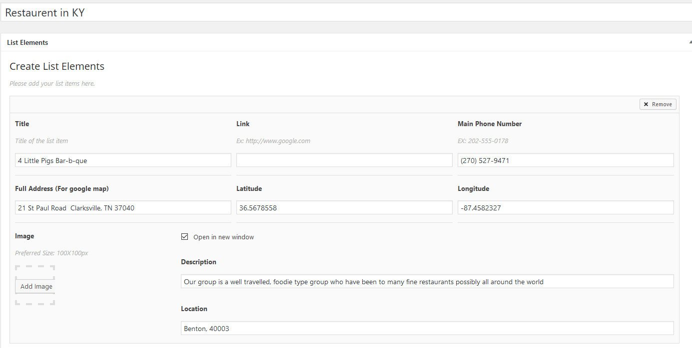 BackEnd Create New List of Phone Directory