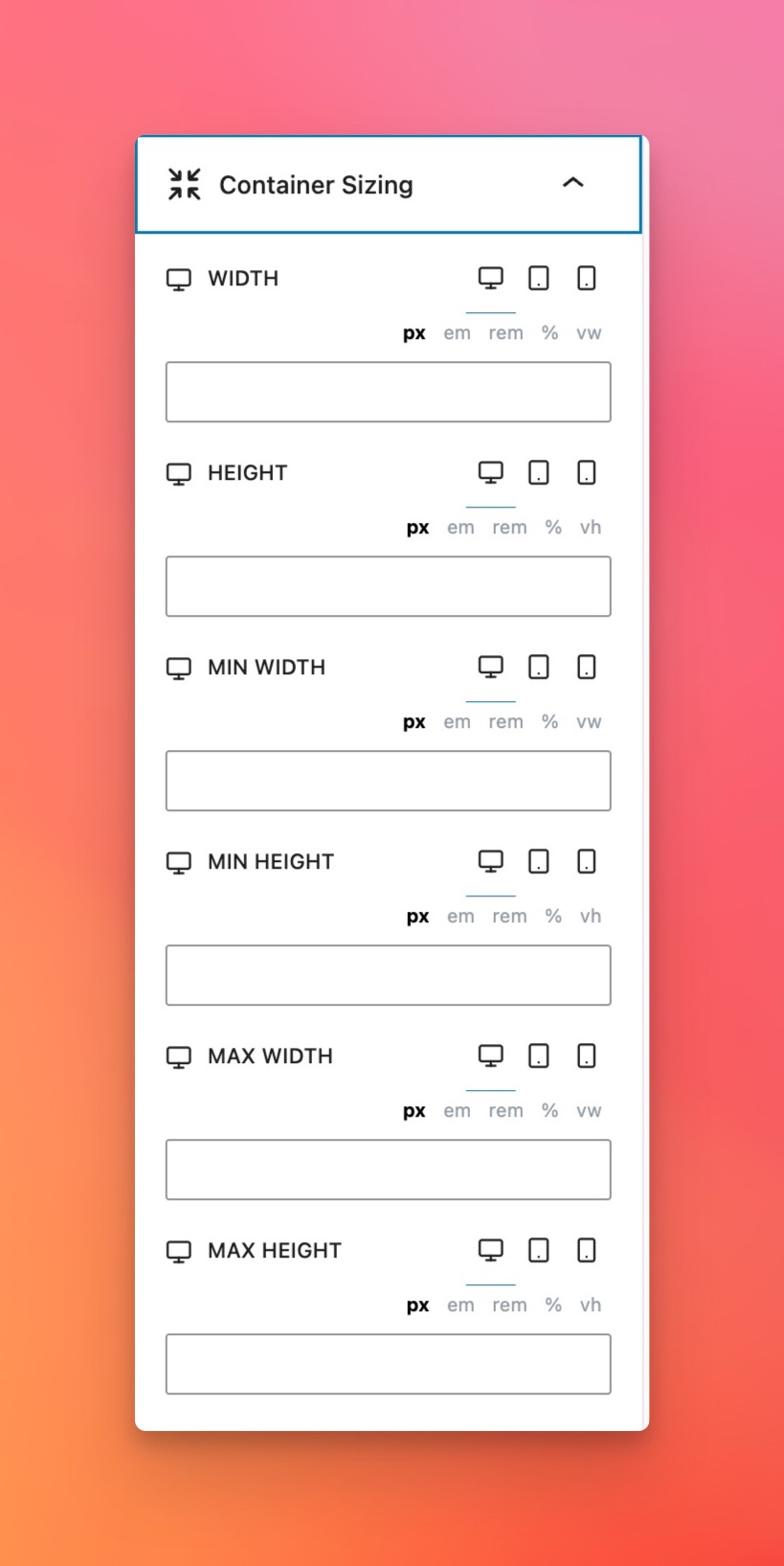 Adjust the image's background color, opacity, blur, and drop shadow.