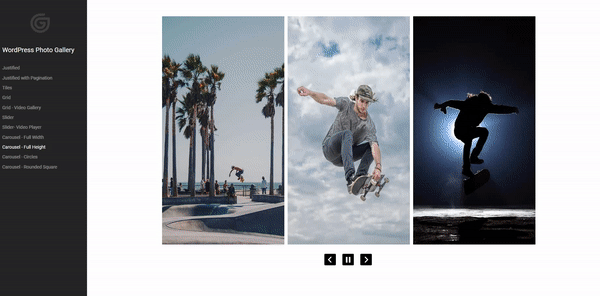 [Carousel - Full Height](https://demo.grandwp.com/wordpress-photo-gallery-carousel-full-height/)