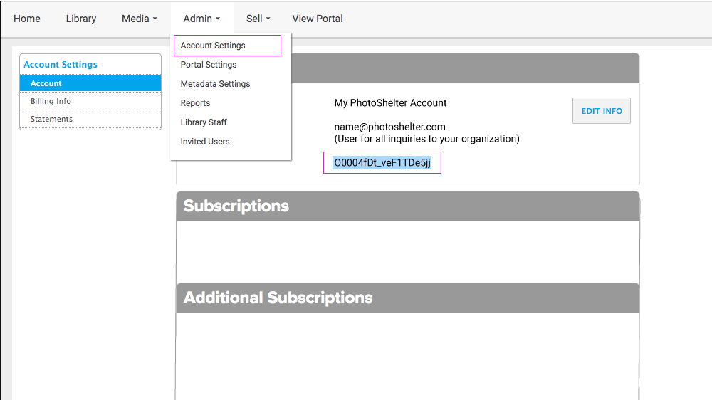 Get your Organization ID from your account under Admin > Account Settings.