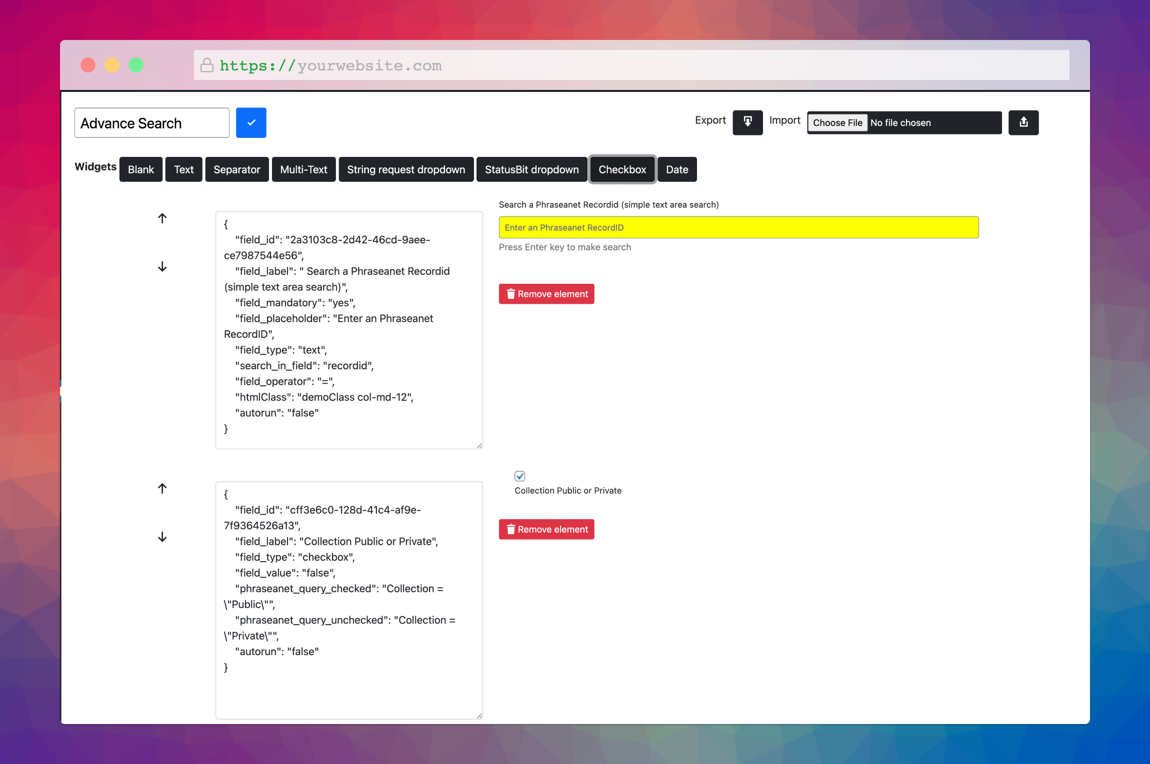 (New) Subdefination mapper to easily manage and map fields.