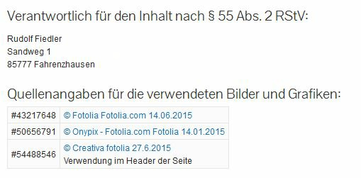 Anzeige der Beispieldaten im Frontend