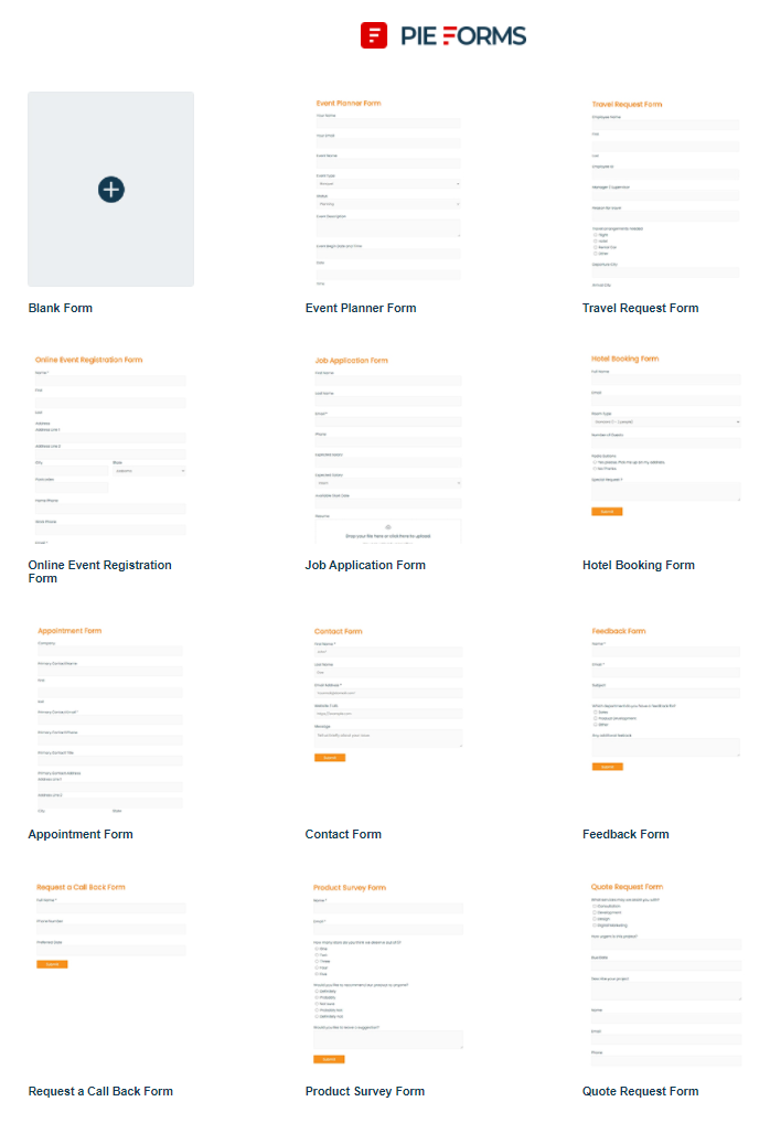 HTML Template