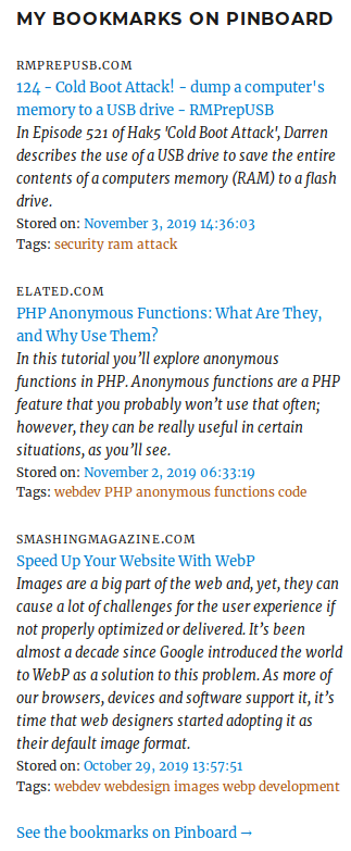 An example of rendered widget.