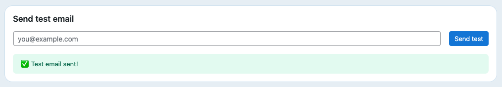Send a test email before activating follow-ups