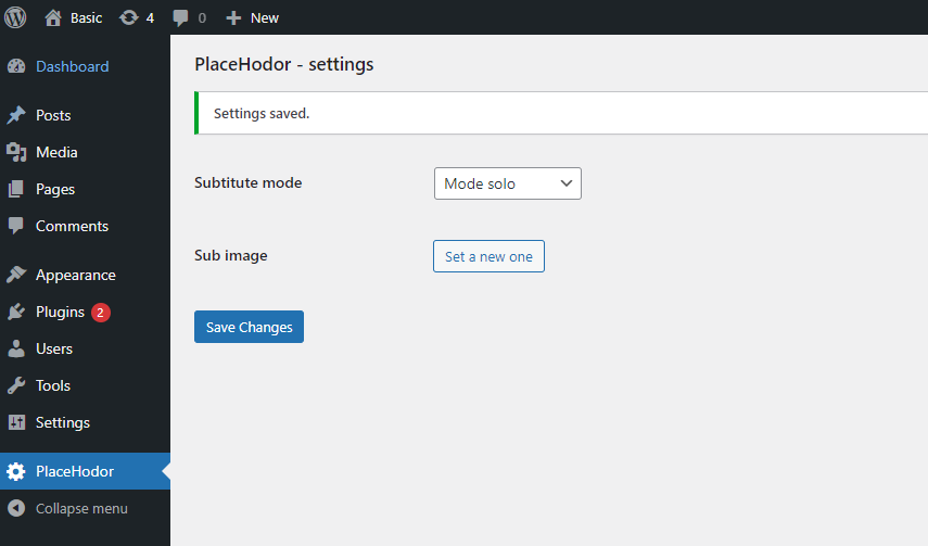 Upload the image that will substitute the images missing