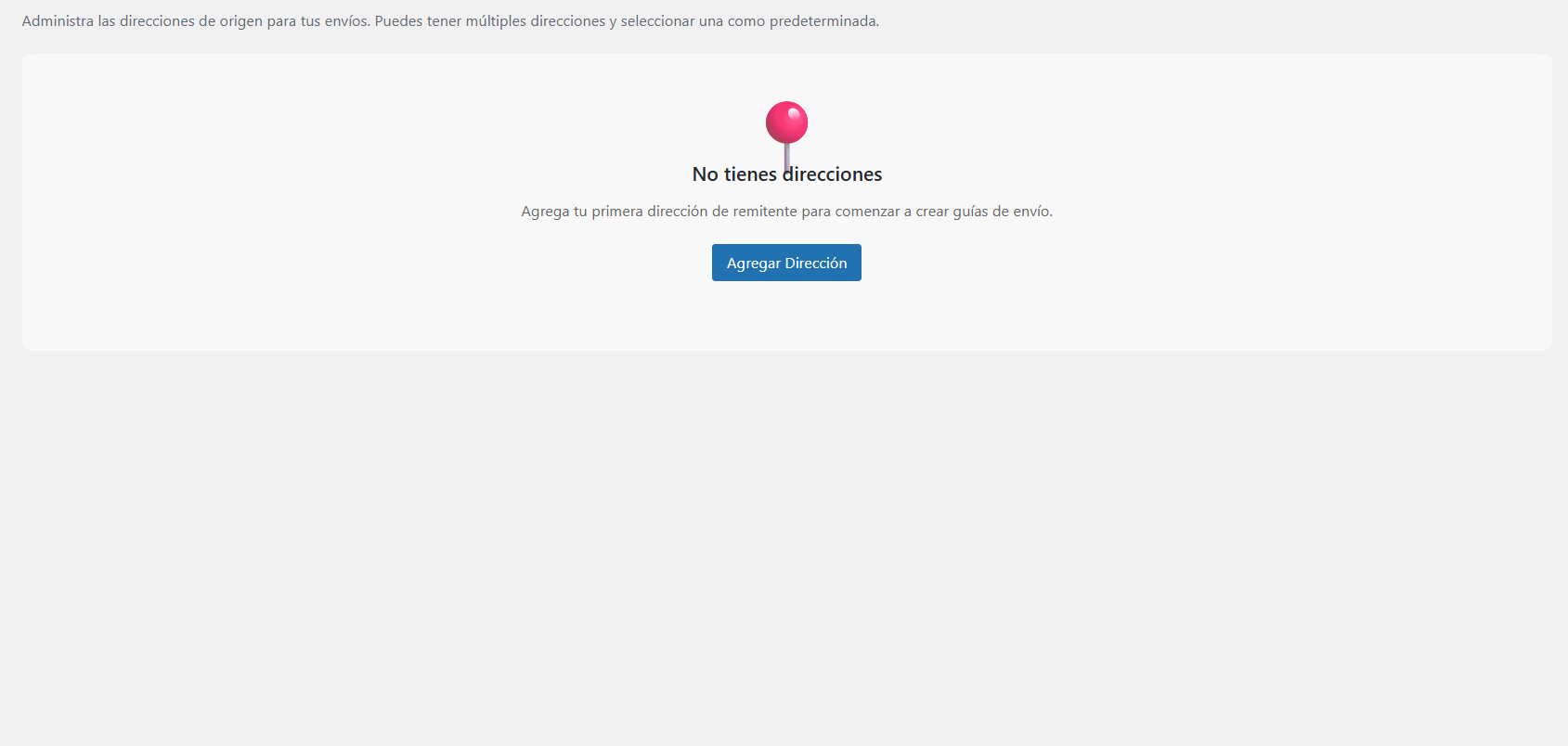 Gestión de direcciones de remitente