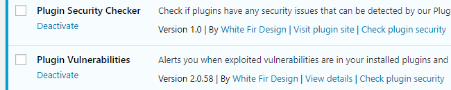 Links to Check Plugins on Installed Plugins Page