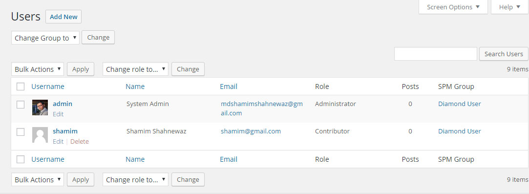 SPM Assign User