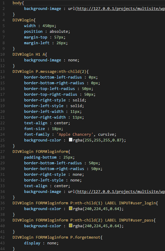 CSS Code