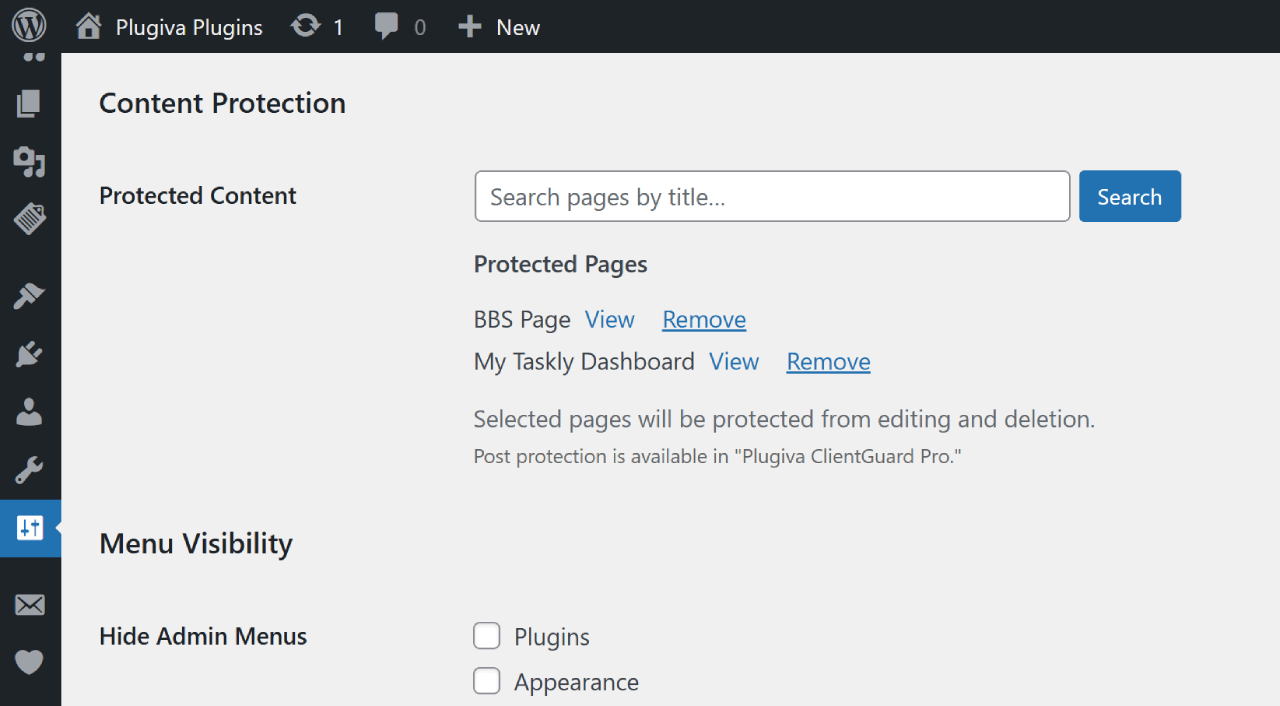 Content Protection interface.