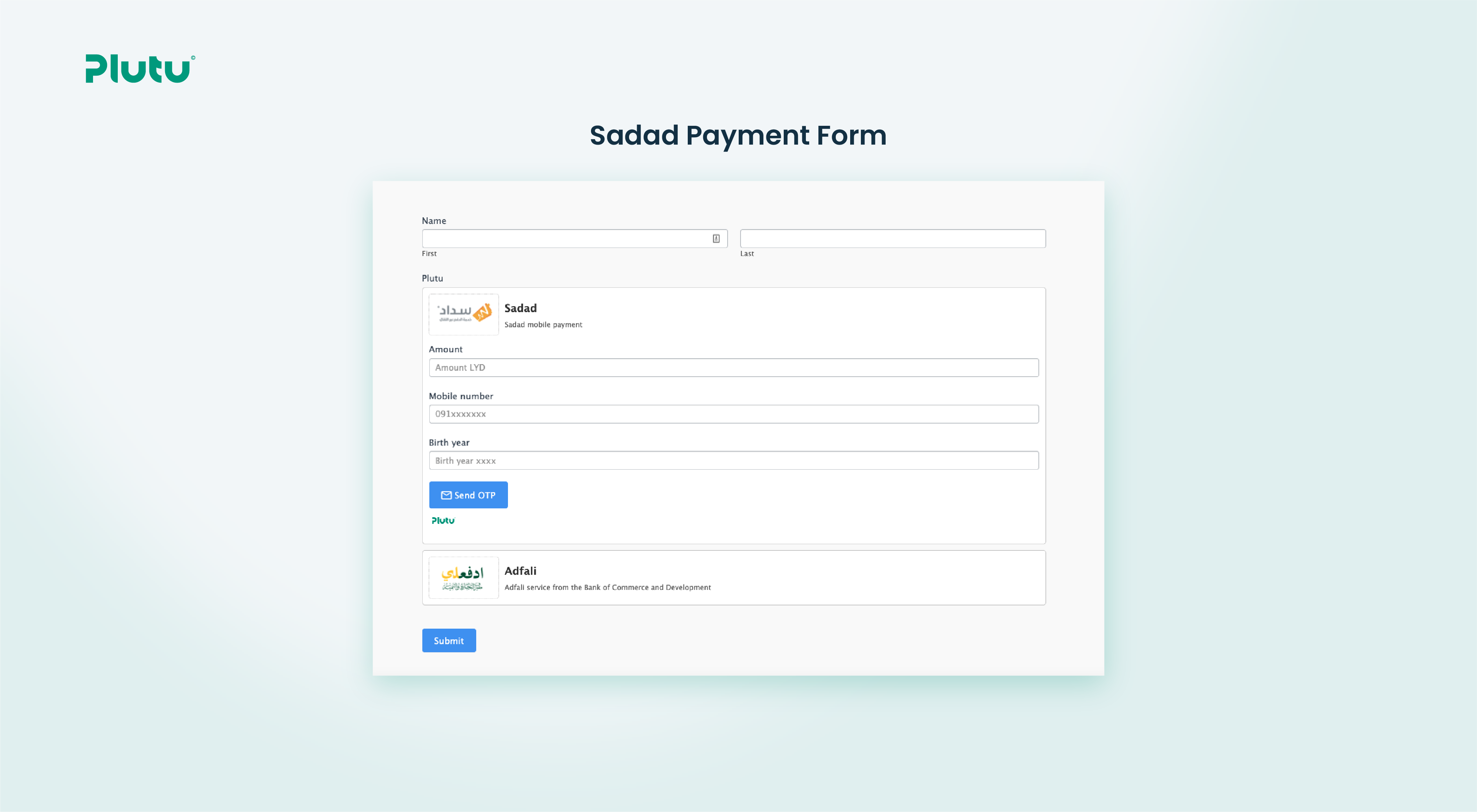 Sadad Payment Form