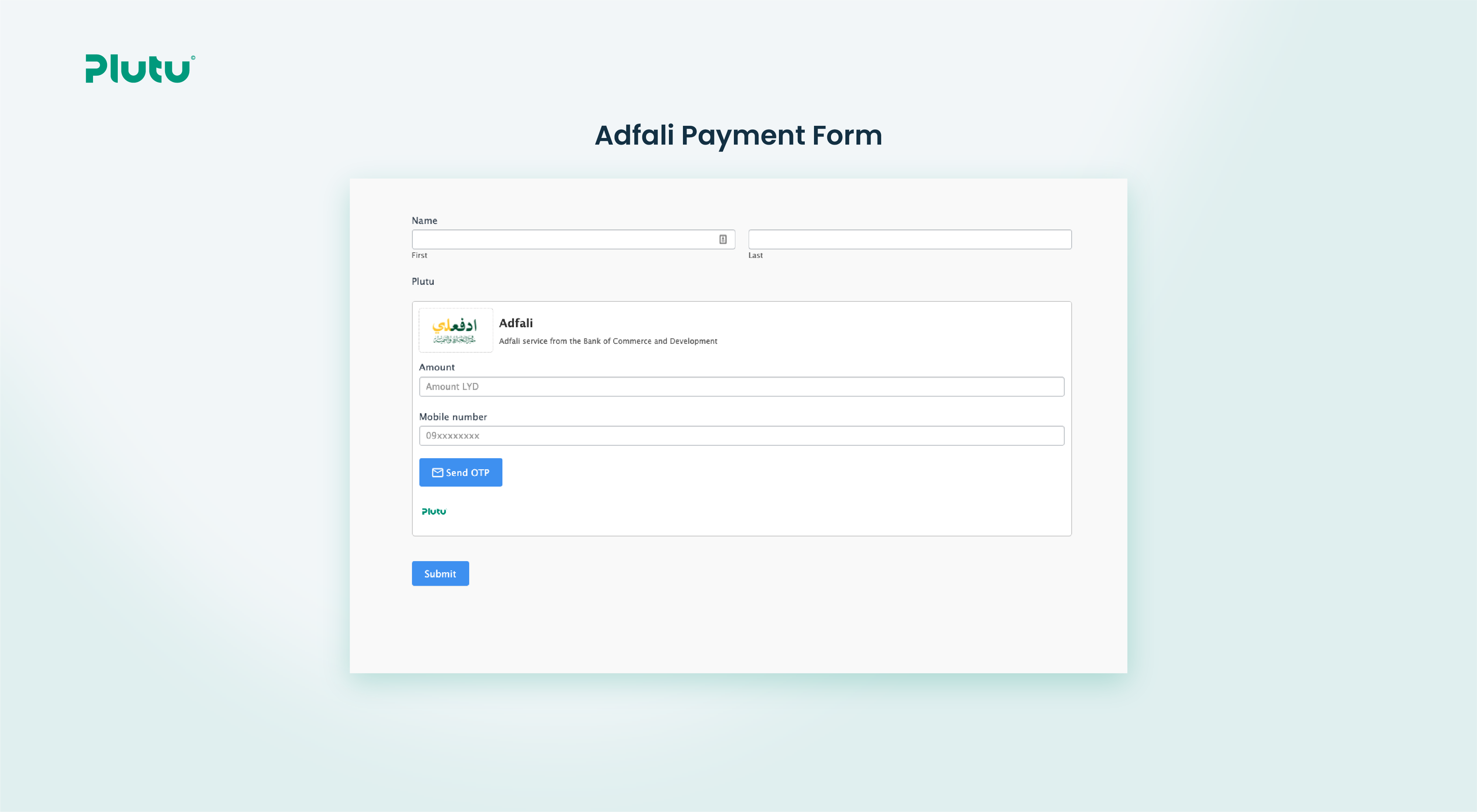 Adfali Payment Form