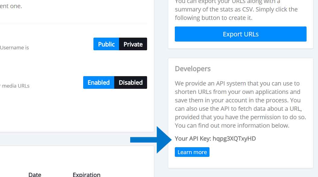 To get your API Key, register on http://plzshare.me, login, go to Settings and on the lower right side copy your API Key. Paste it in the API Key box in your settings page.