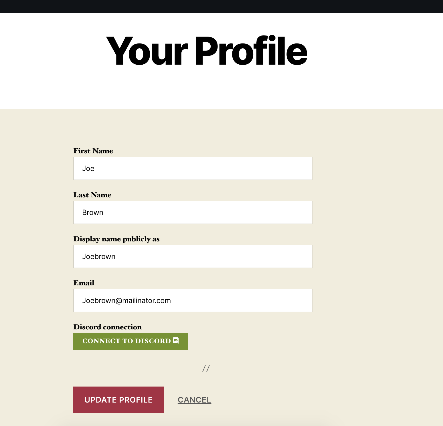 The appearance and text of the connect / disconnect button.