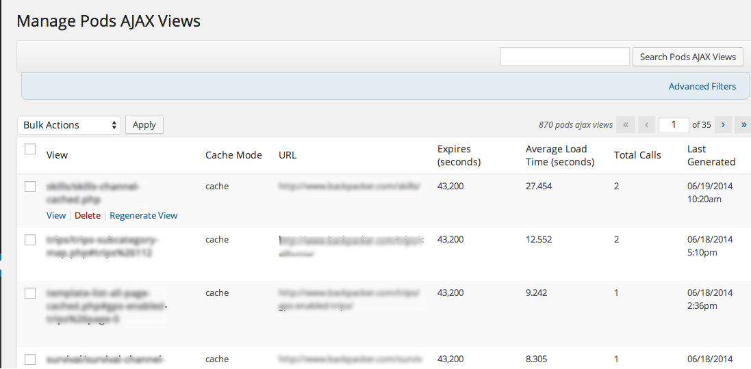 Manage page.