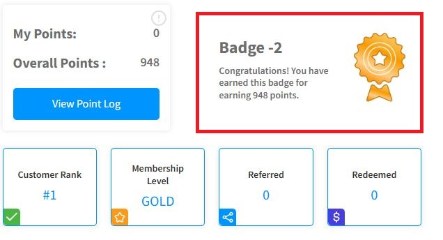 **My Account Page** - Template 2