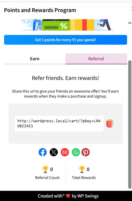 **Gamification Settings** - Allows customers to spin the wheel, and earn rewards