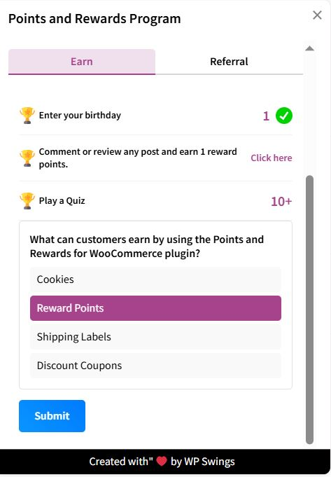 **User Level & Badges** - Badges that represent different levels of achievement