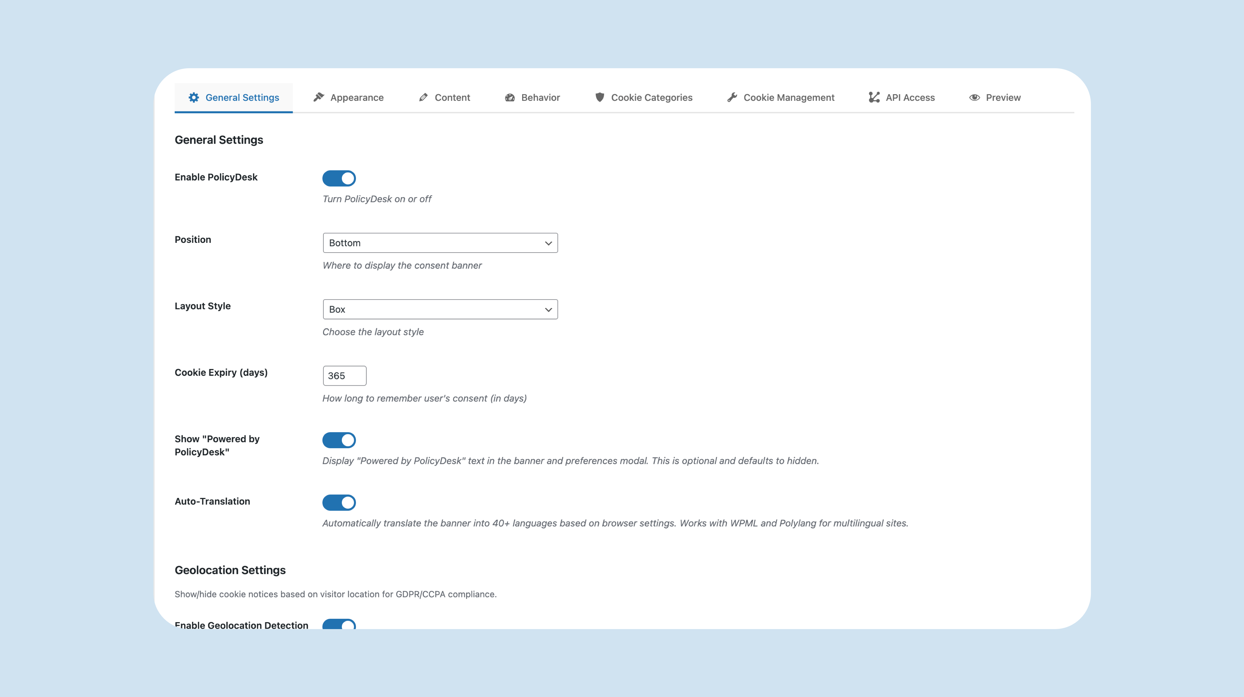 Cookie management (manual cookies)