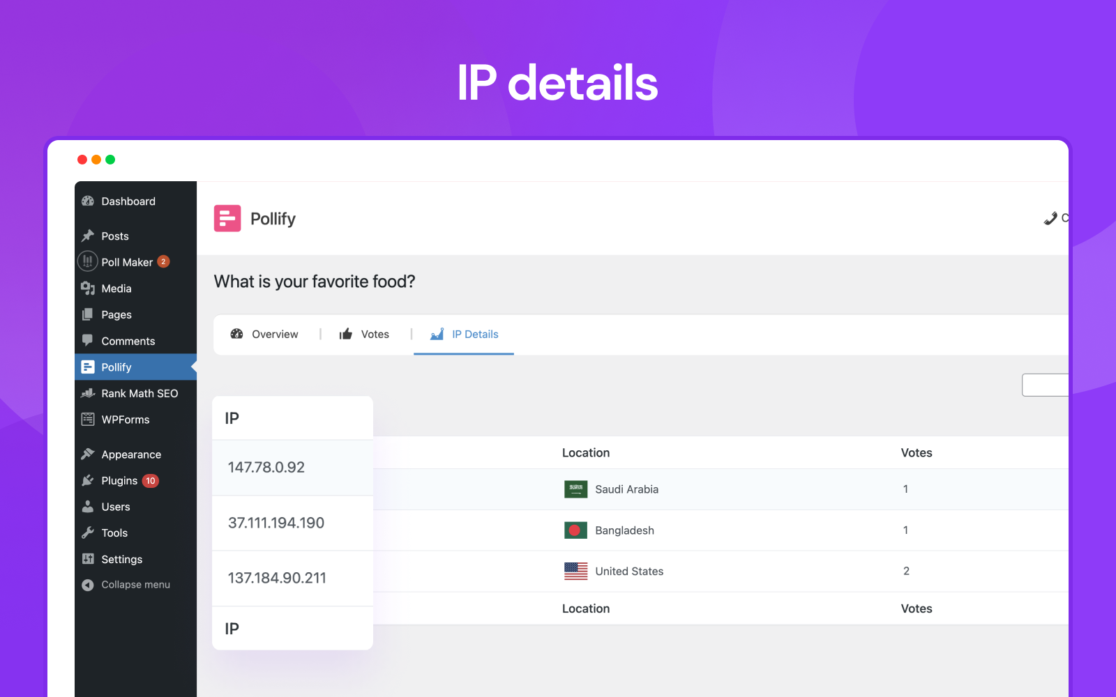 IP details