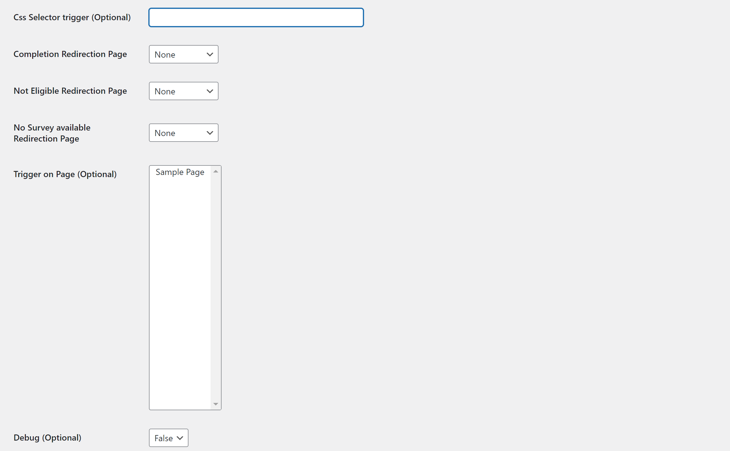 Pollfish Settings Page Part 2