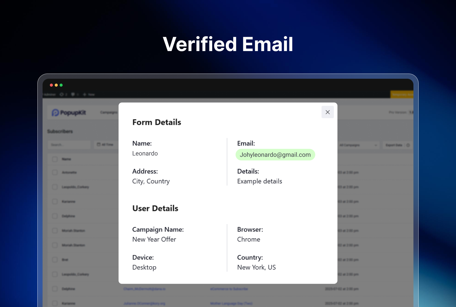 Use floating bar popups to stay top-of-the-mind.