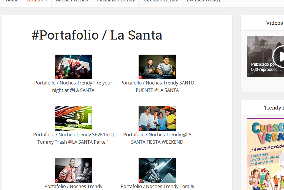 **Facebook Album Pictures** - Showing the Facebook Album Pictures / Mostrando los albums de portafolio.