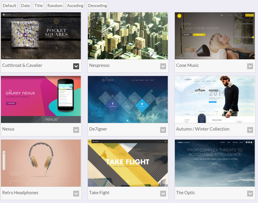 [View 1](https://huge-it.com/wordpress-plugins-portfolio-gallery-demo/#plugin_demo_wrapper) - Blocks Toggle Up/Down