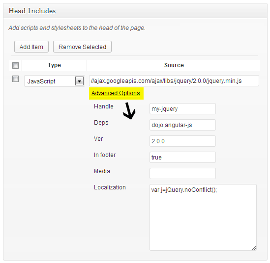 For more advanced options, you can completely customize your scripts, adding localizations or initializer code.
