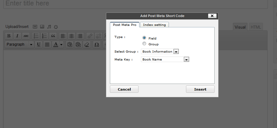 PostMeta ShortCode