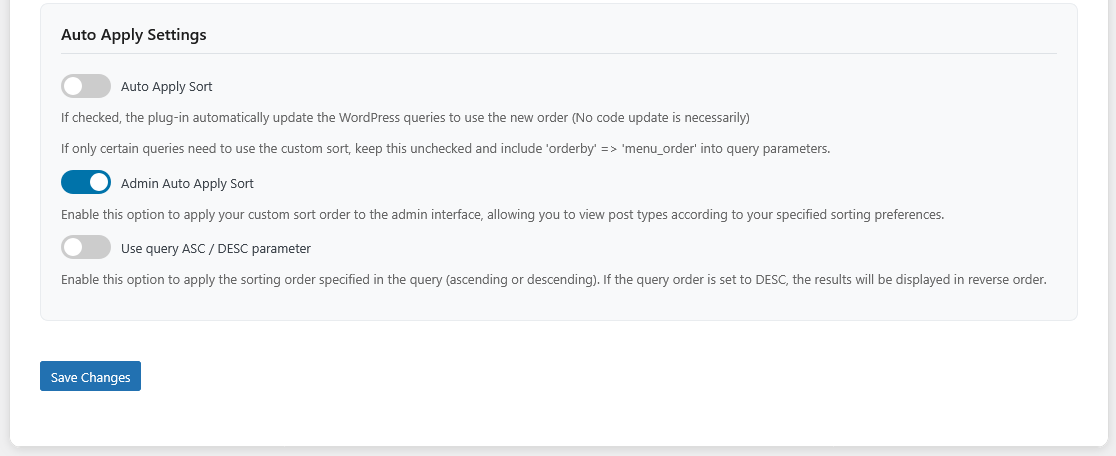 Taxonomy ordering in category admin