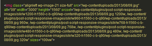 Content Section Image SRCSET Code