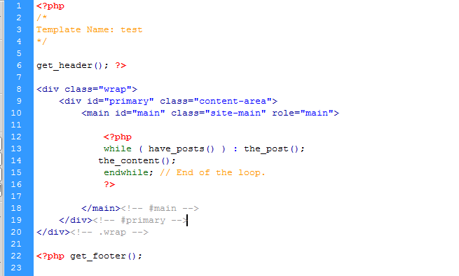 How to make a Template File.