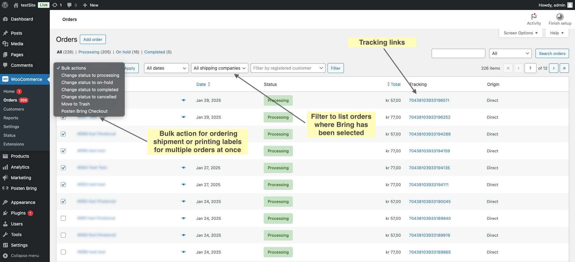 Plugin settings and activation with API key