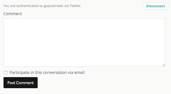 Authenticating leaves no boxes to fill out except the important one: the comment.