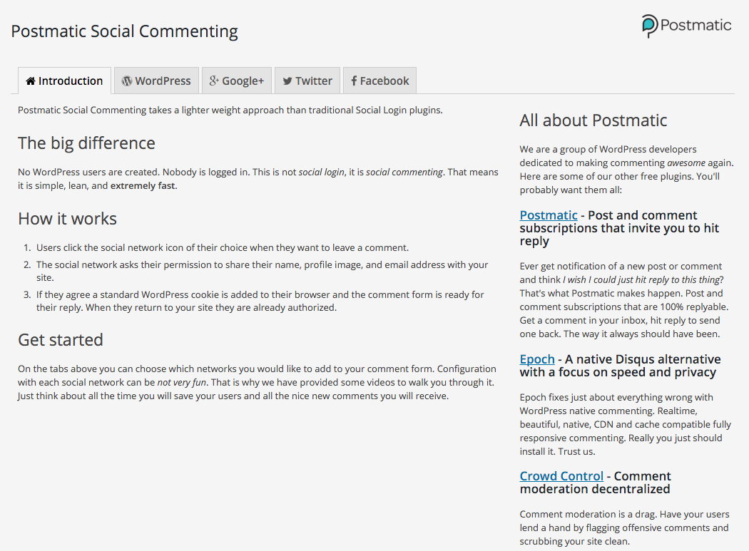 The admin ui. Simple and clean with plenty of tutorials and videos to walk you through setting up each network.
