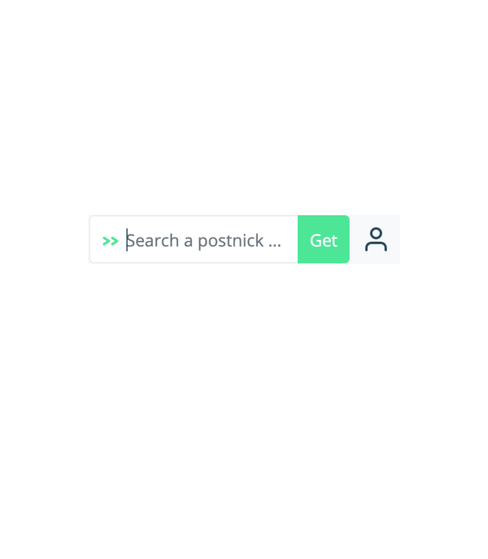 When users hover over the Postnick button, they will be able to search for postnicks to get addresses or they can select addresses directly from their Postnick accounts.