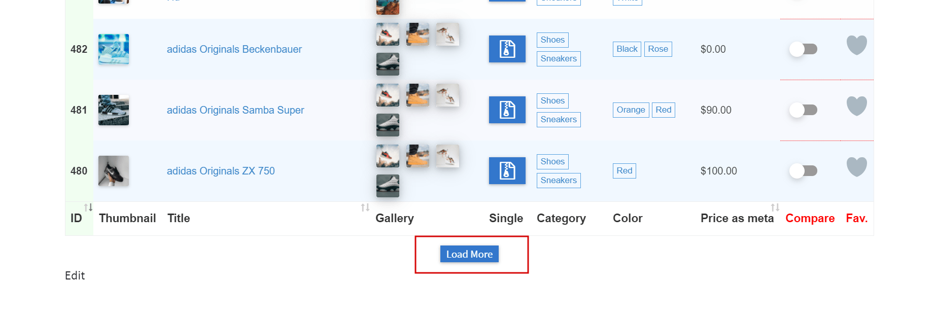 Predefinition - predefine what posts (category,tags,ids) to show