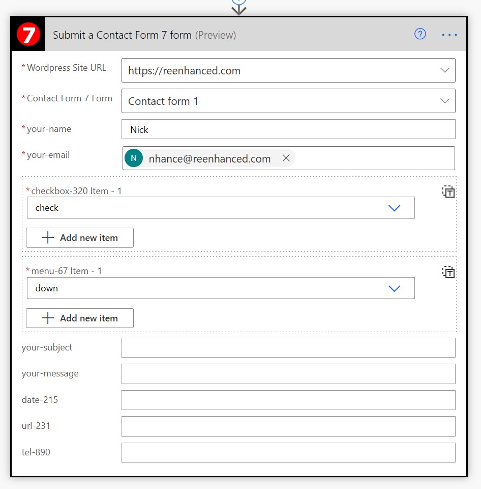 You can use a form submission to trigger a flow