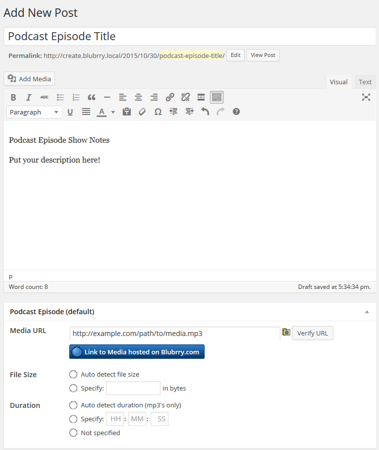 Just like blogging, podcasting utilizes blog posting features with the addition of a podcast episode box. Yes, podcasting is that simple!